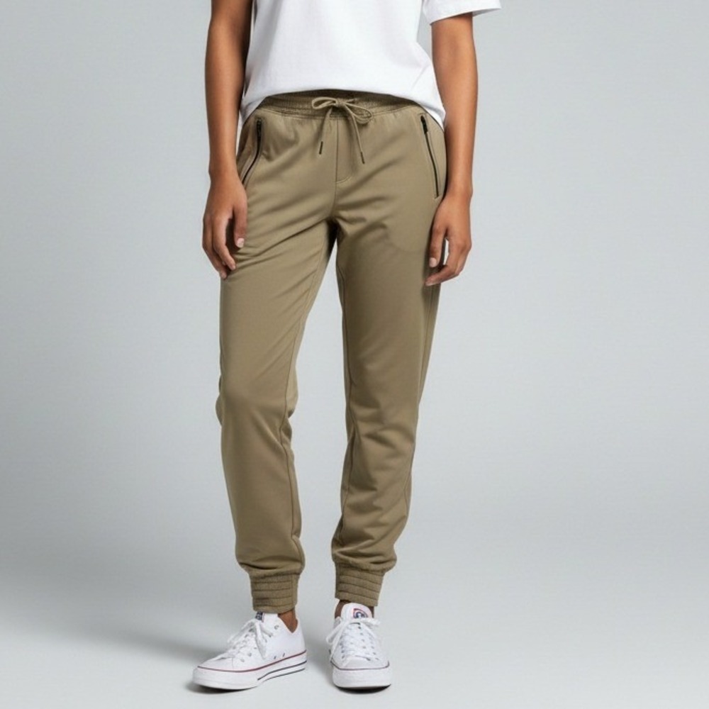 Athleta Womens‎ Camden Jogger 0 Olive Green Stretch Travel Pants Athleisure Fit